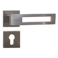 ALPHA Lever Handle on Rose with Cylinde