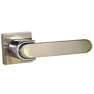 EWIN Lever Handle on Rose with Cylinder