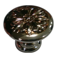 Cabinet Knob - 30mm - Polished Silver &