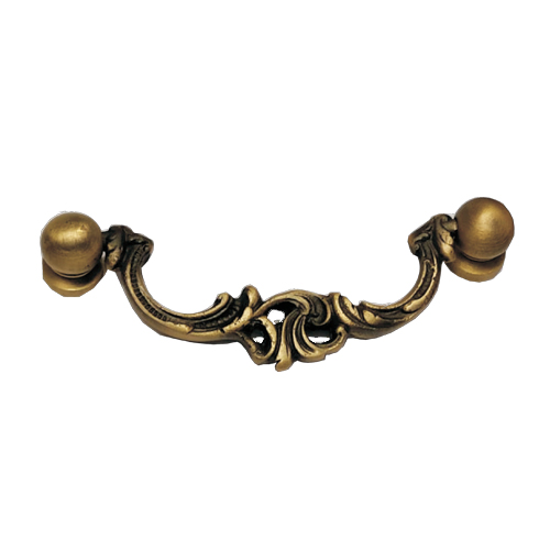 Cabinet Drawer Pull Knob - Antique Brass Gold Finish