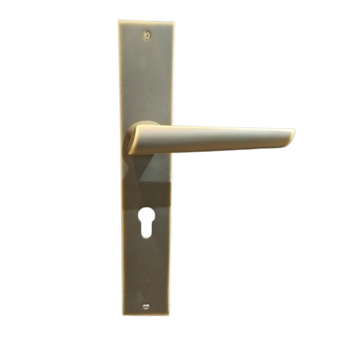 KENDO Door Lever Handle on Square Plate - Matt Bronze Finish