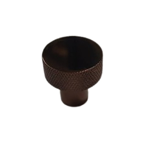 Diamond Knurling Cabinet Knob - 30mm - PVD Rose Gold Finish