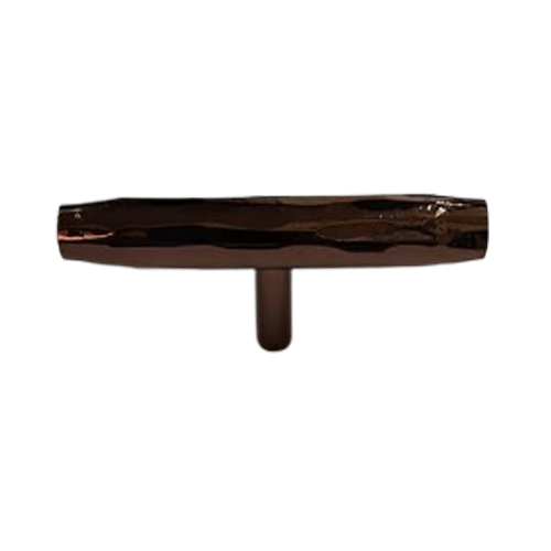 HANDFORGED T Cabinet Knob - PVD Rose Gold Finish