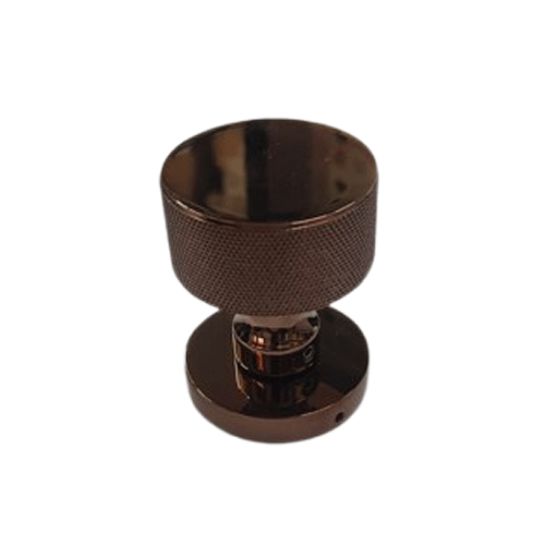 Diamond Knurling Mortise Knob 55MM - PVD Rose Gold Finish