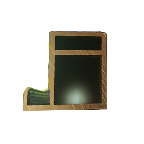 Unipro Hinged Profile For Right Door - 3000mm - Classic Gold Finish