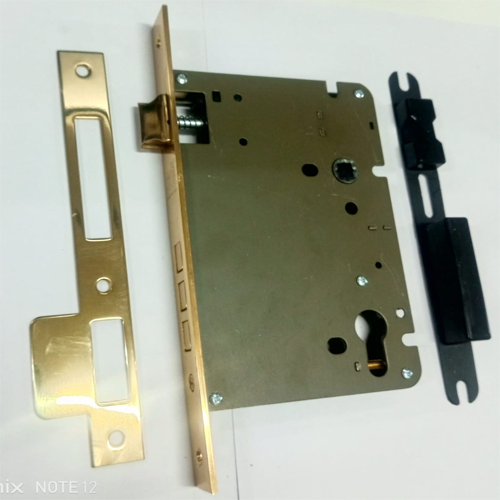 Mortise Lock Body - 85X90 - Polished And Lacquered Brass Finish (Series 2200)
