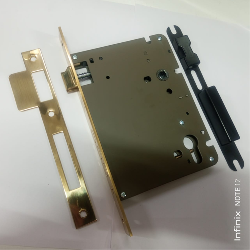 Mortise Lock Body - 85X100 - Polished And Lacquered Brass Finish (Series 2200)