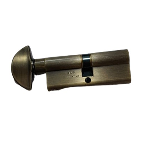 Scudo Cylinder Lock - 70mm - CXK - Antique Brass Finish