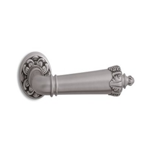 ERICE Door Lever Handle on rose - Old Silver Plated Finish
