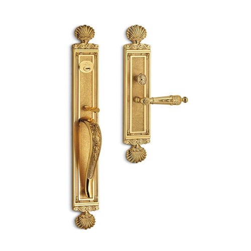 Dummy Boston American Entrance Set - Polished Gold Finish