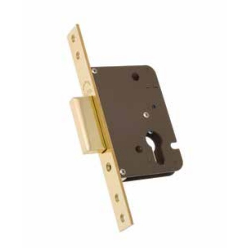 Backset Dead Lock - 50mm - Polished And Lacquered Brass Finish (Series 2200)