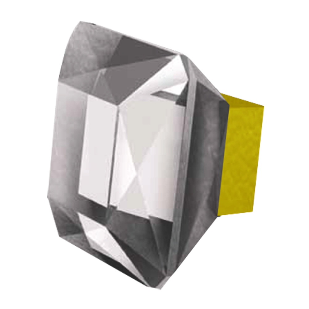 DIAMOND Pull Crystal Knob - Clear/Polished Finish