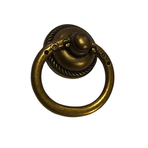 Cabinet Ring Knob - Natural Bronze Finish