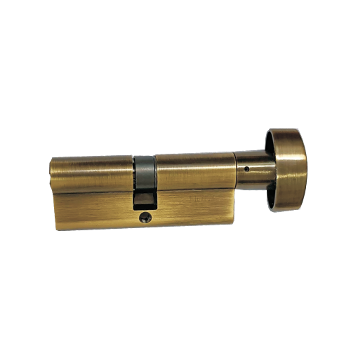 Cylinder Lock - LXL - 80mm with Ultra Key - Antique Brass Finish