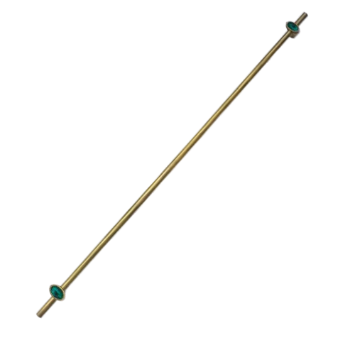 Cabinet Handle - 1200mm - Antique with Green Stone Look Color
