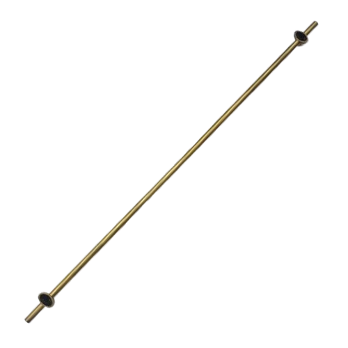 Cabinet Handle - 1200mm - Antique with Black Stone Color