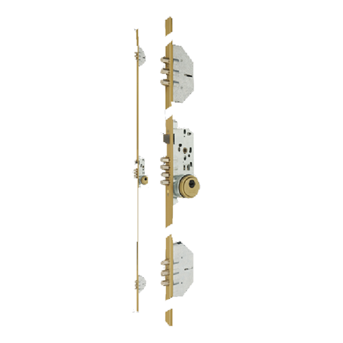 3 Locking Bolt - 7 Ft with Dead Lock -  Gold Finish