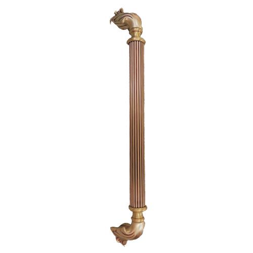 Brass Pull Handle Lining Kachua - Size 24" - Antique Brass Finish