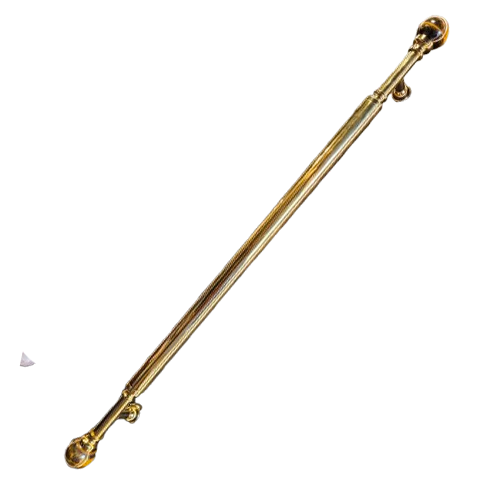Brass Door Pull Handle - Size 36" - Gold TT with Tiger Eye Finish