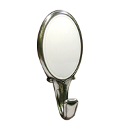 Single Hook - White & Antique Silver Fi