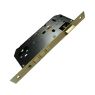 Lock Body - 85x60mm - Polish Brass Fini