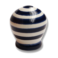 Cabinet Knob - White Blue Striped