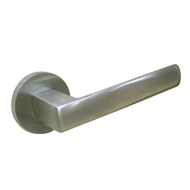 DOLCE Lever Handle on Rose - Satin Nick