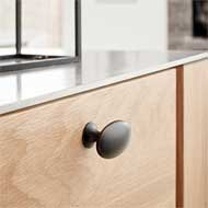 OVAL SIMPLE w/PINS Cabinet Knob - Zamak