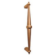 Brass Door Pull Handle - Hexa -  Antiqu