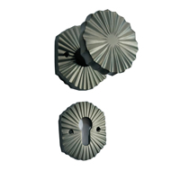 Mortise Door Knob Waves - Matt Nickel F