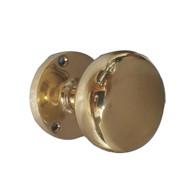 Brass Mortise Knob - Gold Finish