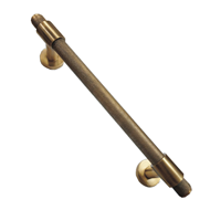 Brass Door Pull Handle - Knurling - Ant