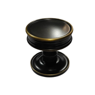 Brass Solid Round Mortise Knob - French