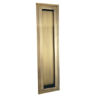 Sliding Flush Handle - 8" - Antique Bra