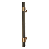 Slanted Knurling - Brass Door Pull Hand