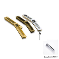 Flush Door Handle - 35×95×11mm - Brass,