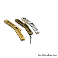 Flush Door Handle - 26×120×10mm - Brass