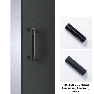 Door Handle - L206mm - ABS, Black & Uni