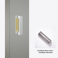 Door Handle - L159mm -  Aluminum, Unifr