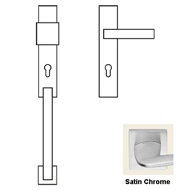 ALA Entrance Set with Knob - Satin Chro