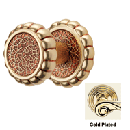 AISHA Door Knob - 75mm - Gold Plated Fi