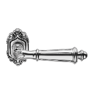 Aisha Door Handle on rose - French Blac