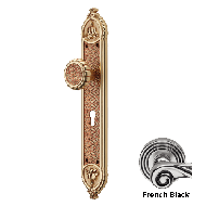 AISHA Single Fixed Door Knob on plate -