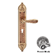 Aisha Door mortise handle on Plate - Bi