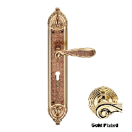 Aisha Door mortise handle on Plate - Bi