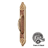 AISHA Door Pull Handle on Plate - Frenc