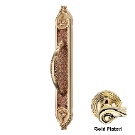 AISHA Door Pull Handle on Plate - Gold 
