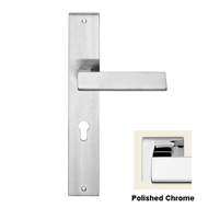 Riflesso Handle on Plate in Polished Ch