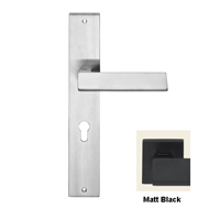 Riflesso  Handle on Plate in Matt Black