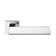 Riflesso Door Handle on Rose - Polished